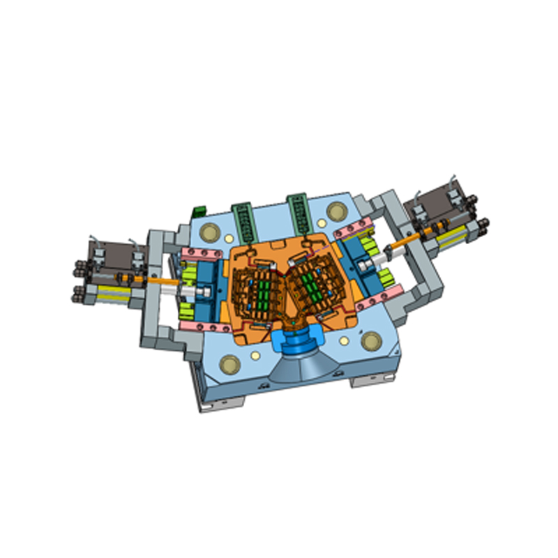 Aluminiumslegering trykstøbt batterirumsplade En form To huller Aluminiumslegering trykstøbt batterirumsplade En form To huller