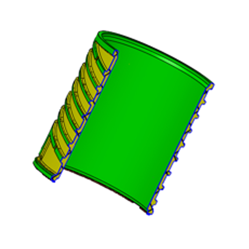 Aluminiumslegering trykstøbt kølevandsjakke Aluminiumslegering trykstøbt kølevandsjakke